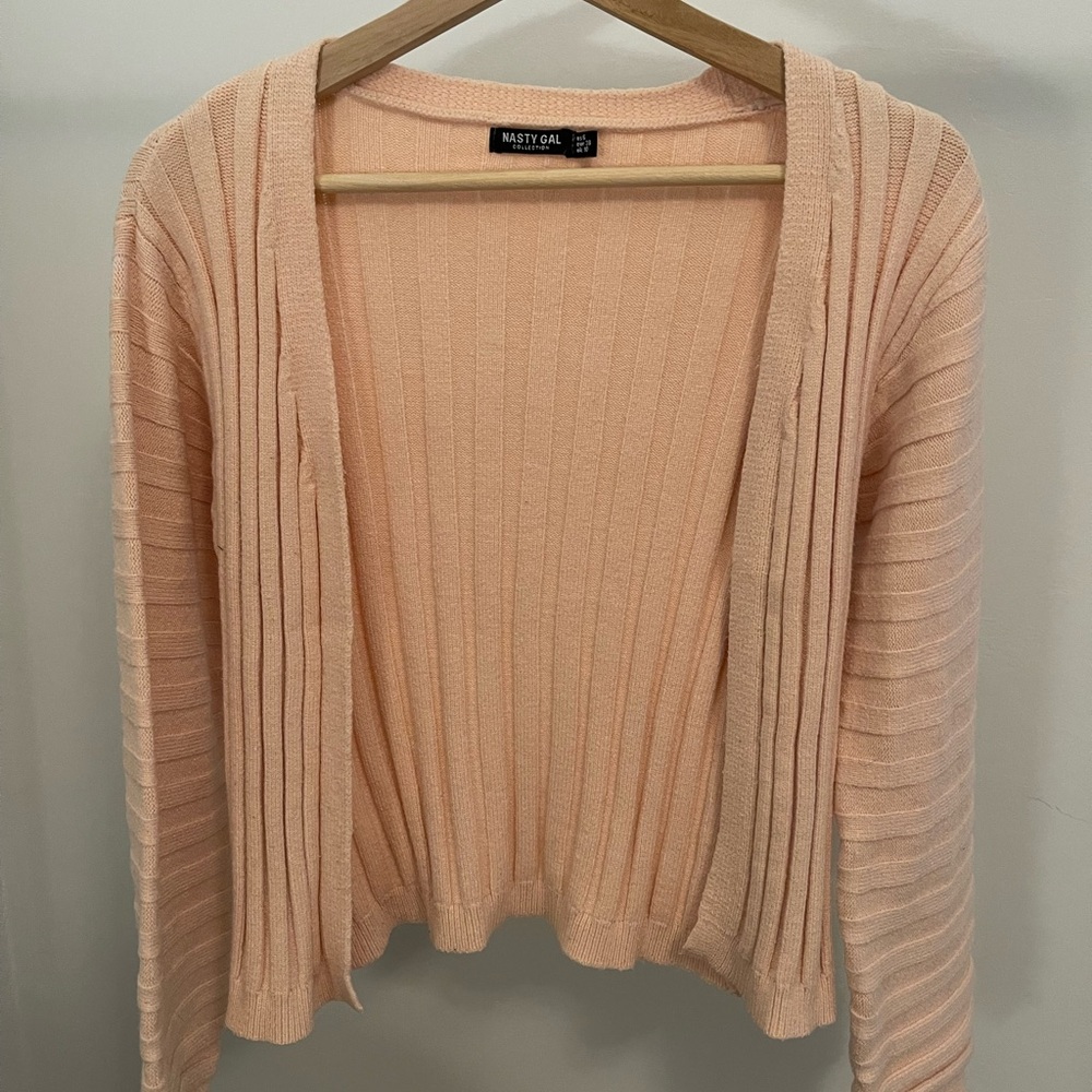 Nasty Gal | Peach Ribbed Sweater